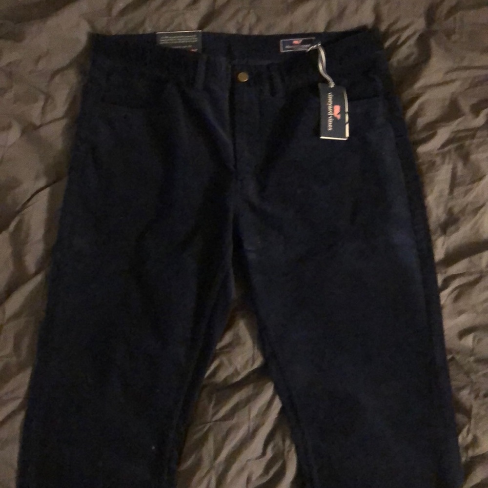 NWT vineyard Vines Navy corduroy 5pocket pant